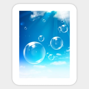 Bubbles In The Sky Sticker